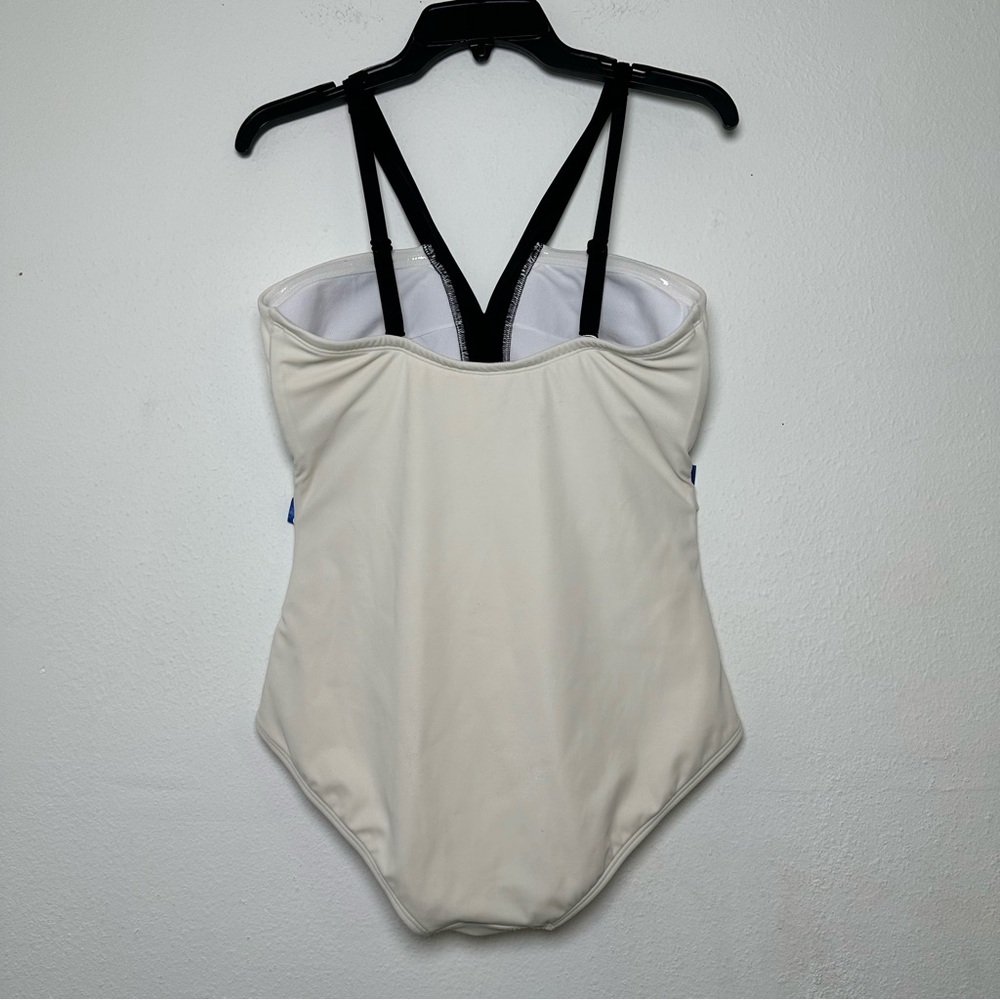 Boden Corsica Black and Ivory Women Swimsuit One Piece Size 10 Regular - Picture 4 of 15